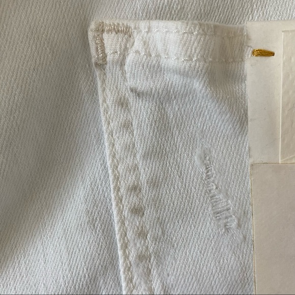 Pilcro and the Letterpress white jean Anthropologie shorts - Picture 5 of 9
